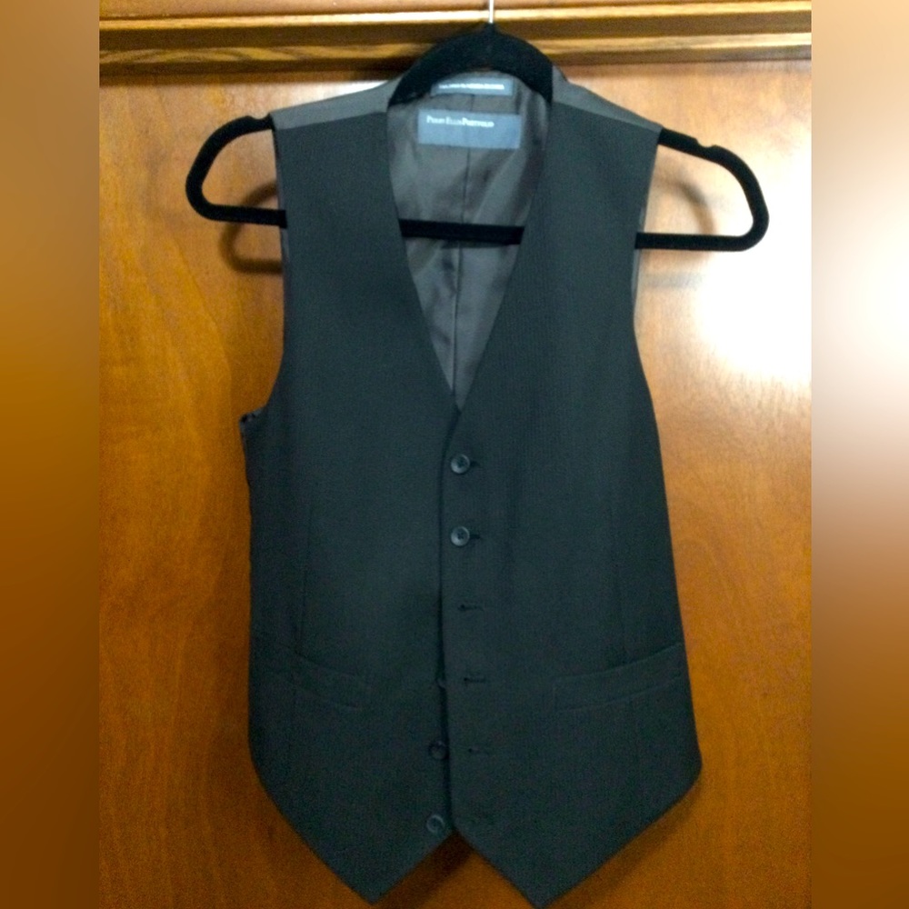 Perry Ellis new black vest size S